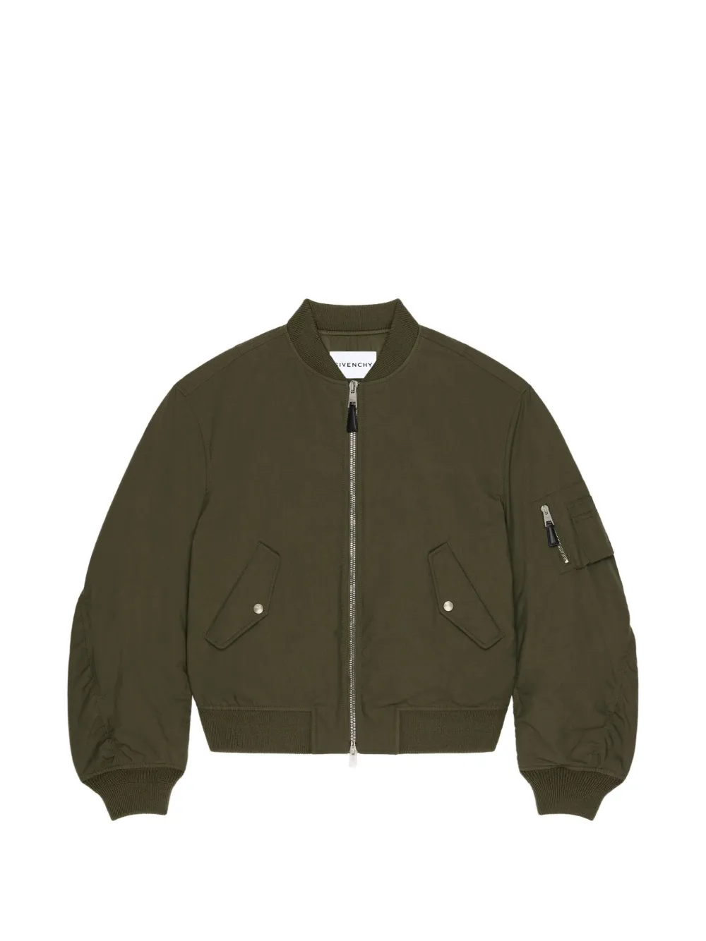Givenchy Couture Seam bomberjack met stempel-print Groen