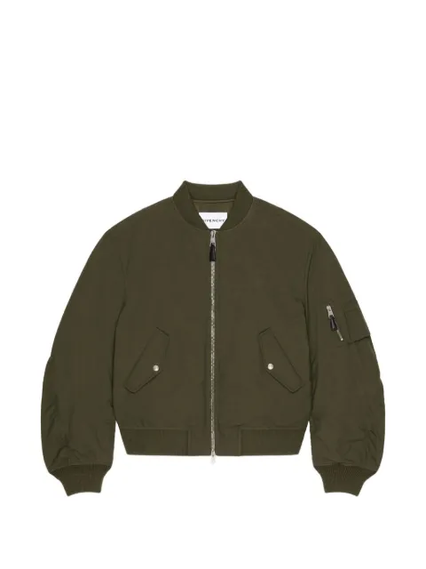 Givenchy bomber Couture Seam de algodón con estampado Givenchy Stamp