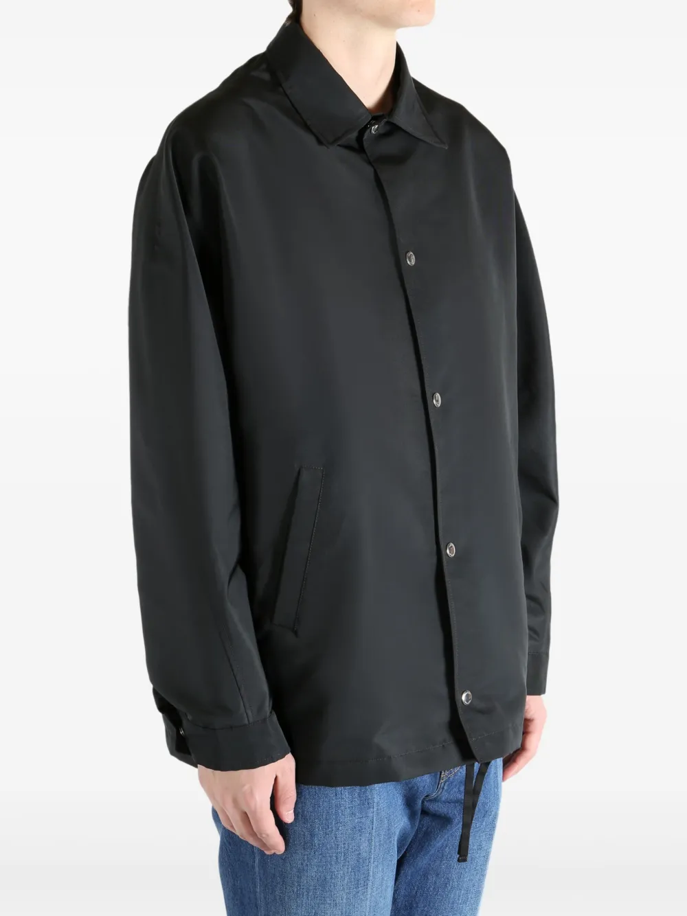 Givenchy Shirtjack met trekkoord Zwart
