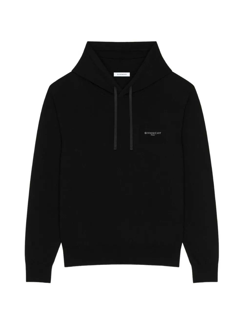 Givenchy logo hooded wool knitwear - Nero