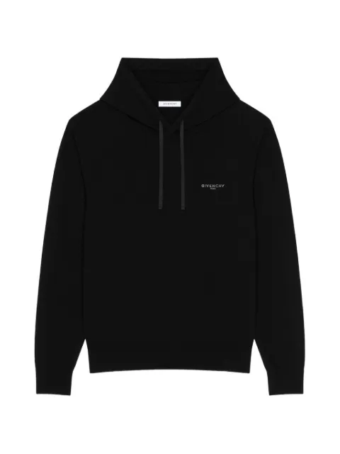 Givenchy Hoodie in wool and cashmere embroidered 