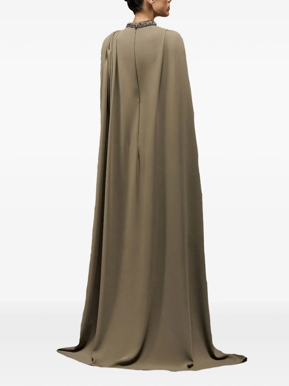 Beaded-Embroidered Maxi Dress