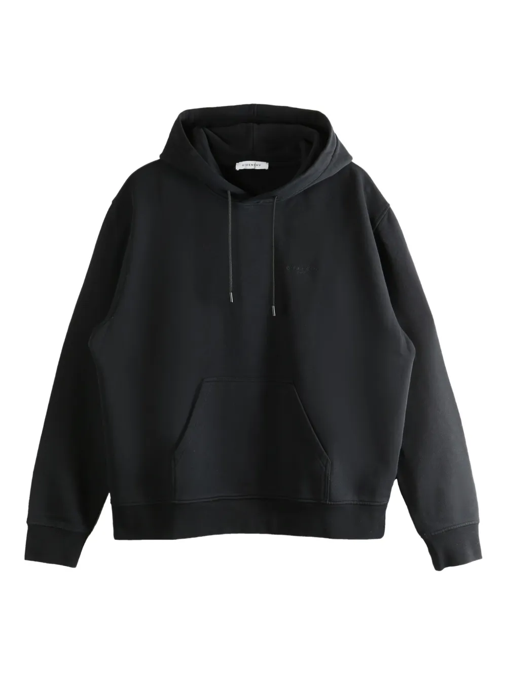 Givenchy graphic to the rear cotton hoodie | Black | Image 1