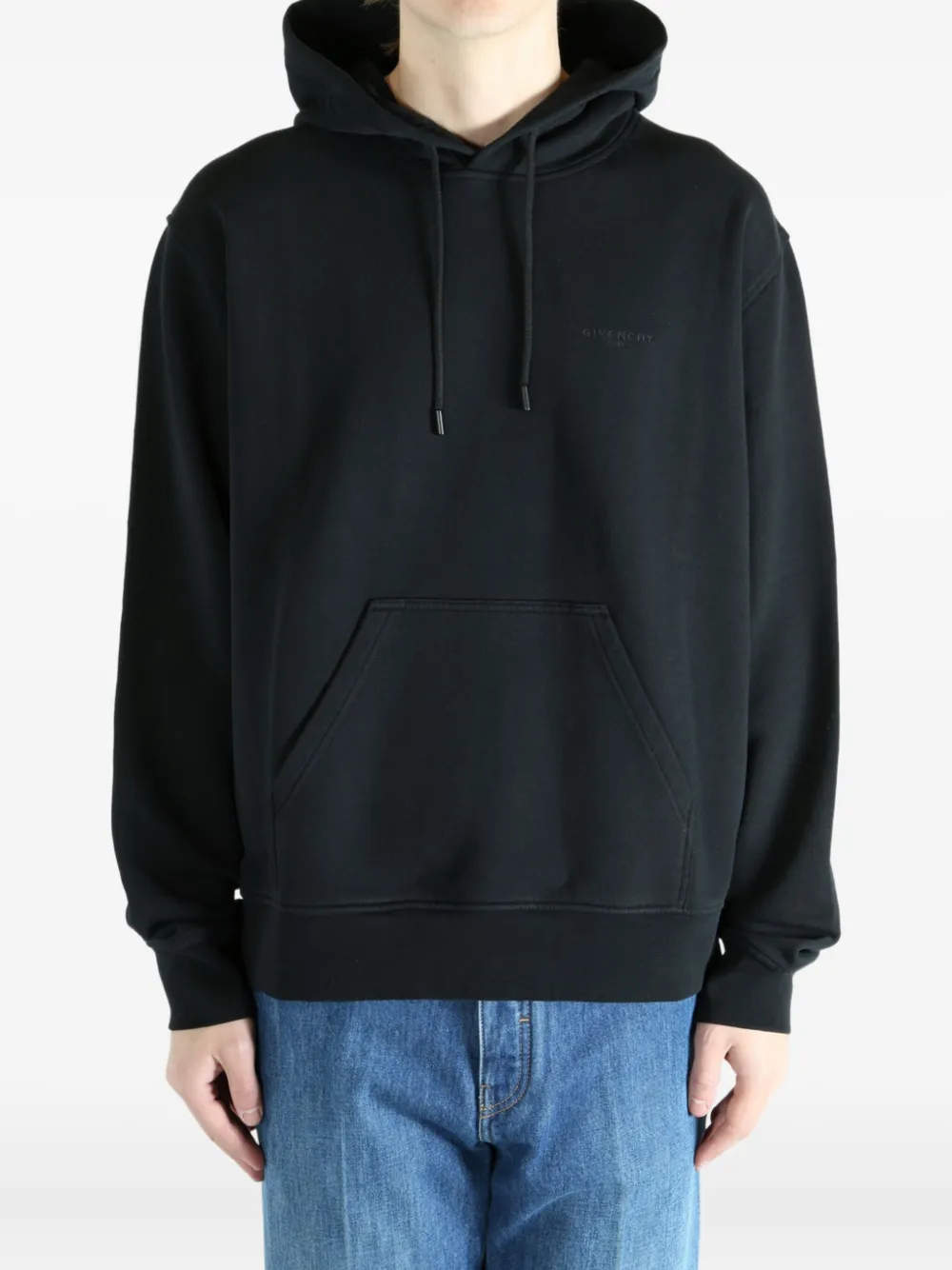 Givenchy Katoenen hoodie met grafische print Zwart