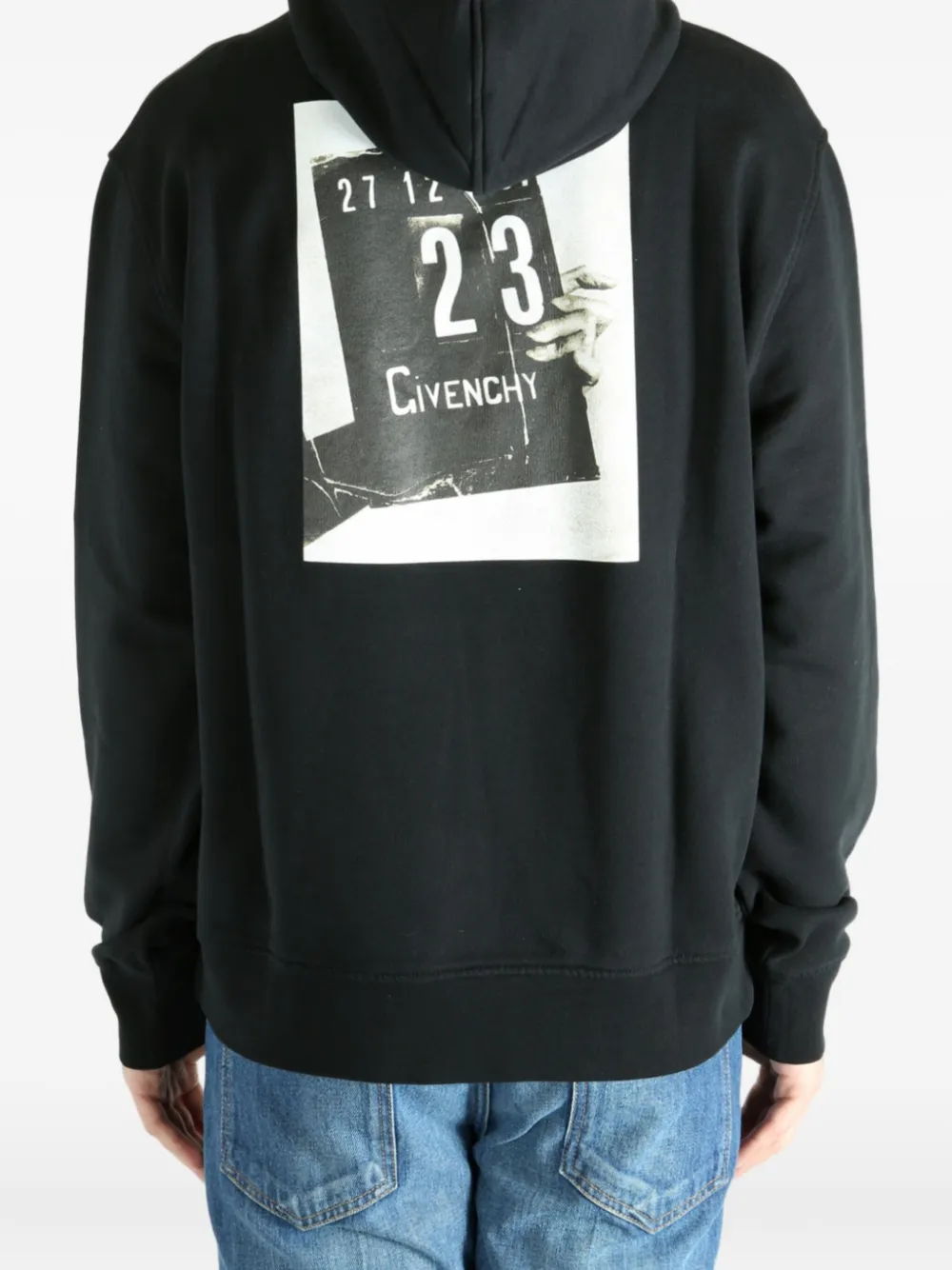Givenchy Katoenen hoodie met grafische print Zwart