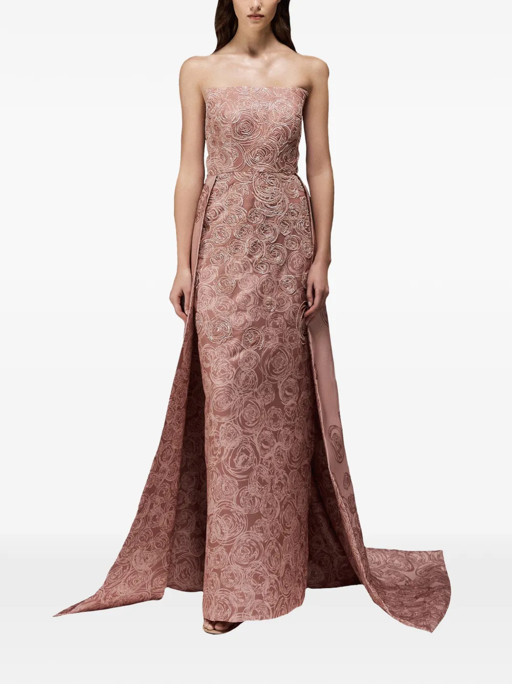 THA SEEN Maxi-jurk verfraaid met pailletten - Roze