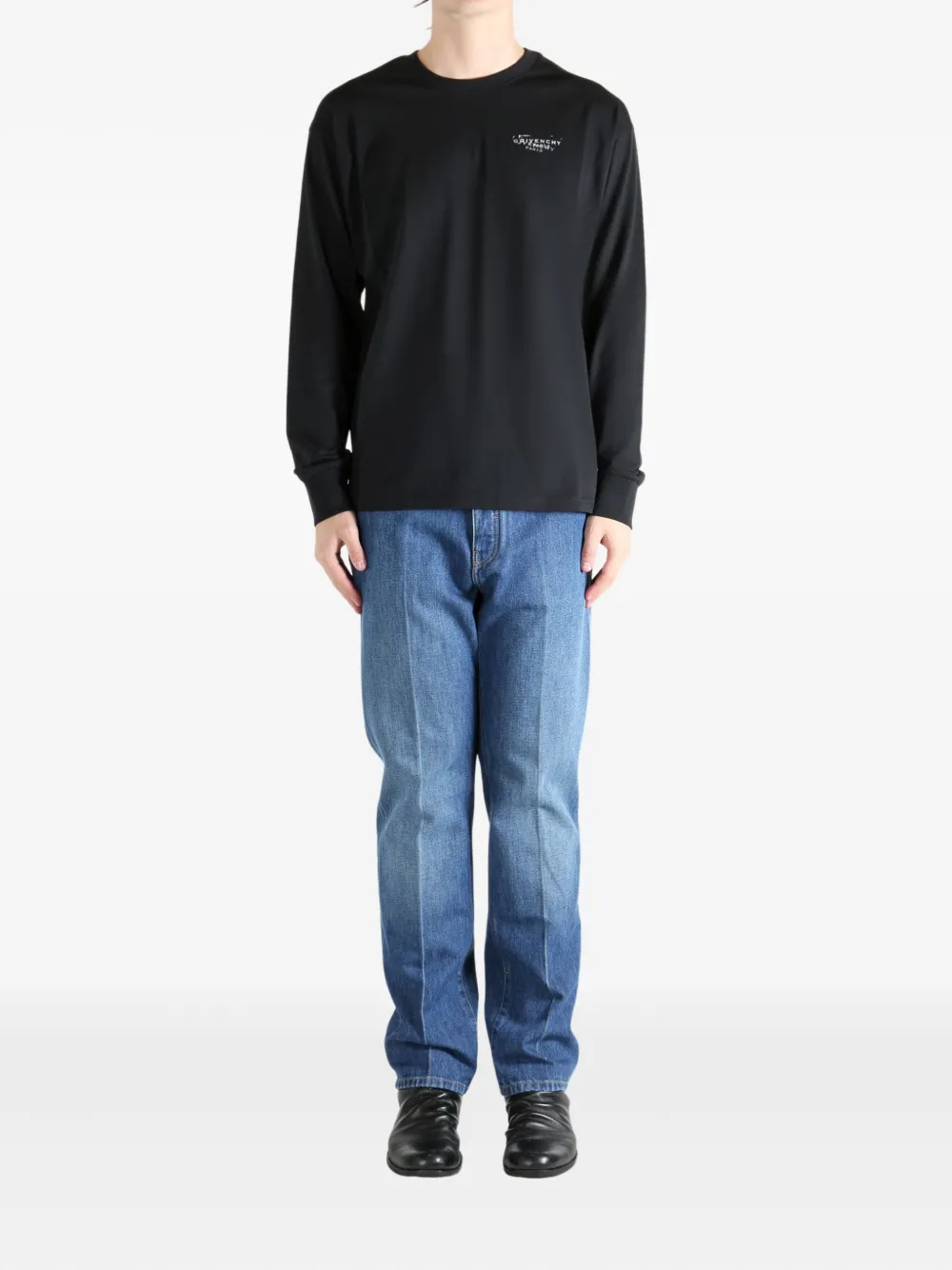 Givenchy logo to the back cotton T-Shirt - Zwart