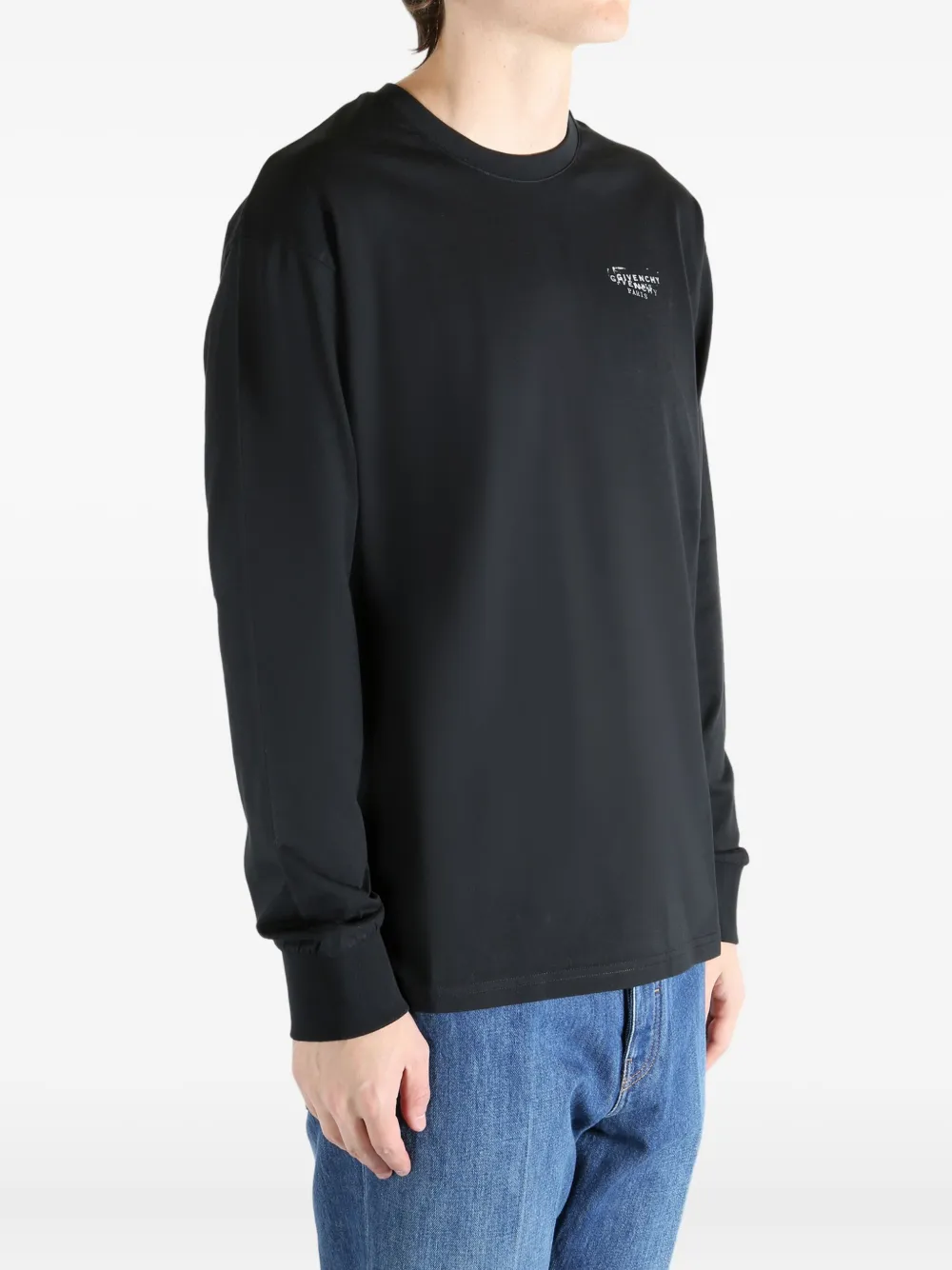 Givenchy T-shirt met logo aan de achterkant Zwart