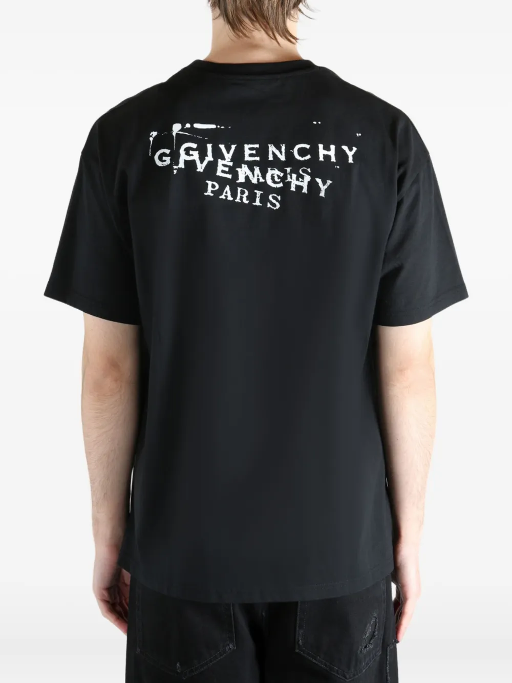 Givenchy T-shirt met grafische print aan de voorkant Zwart