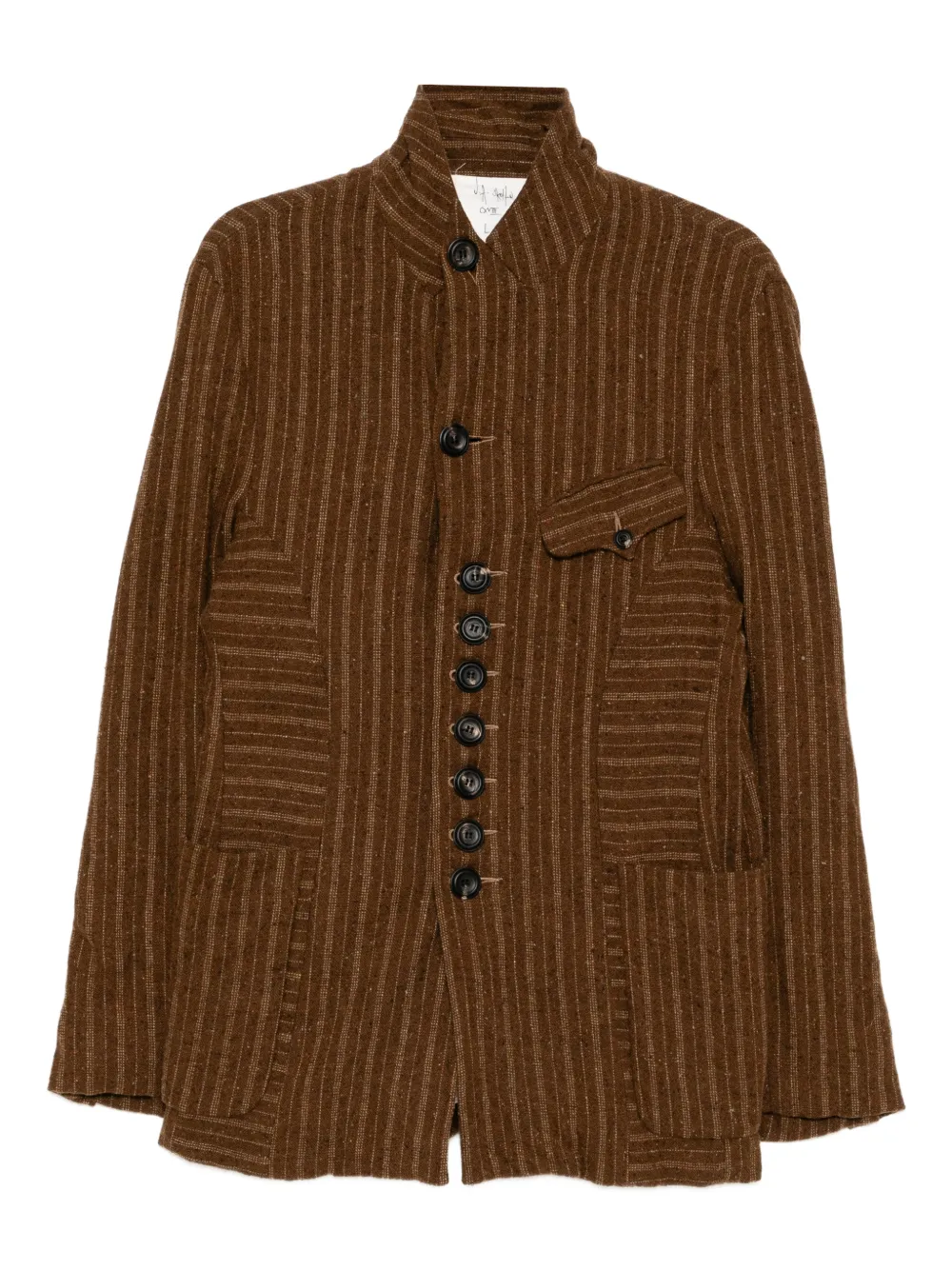 JOHN ALEXANDER SKELTON striped blazer | Brown | Image 1