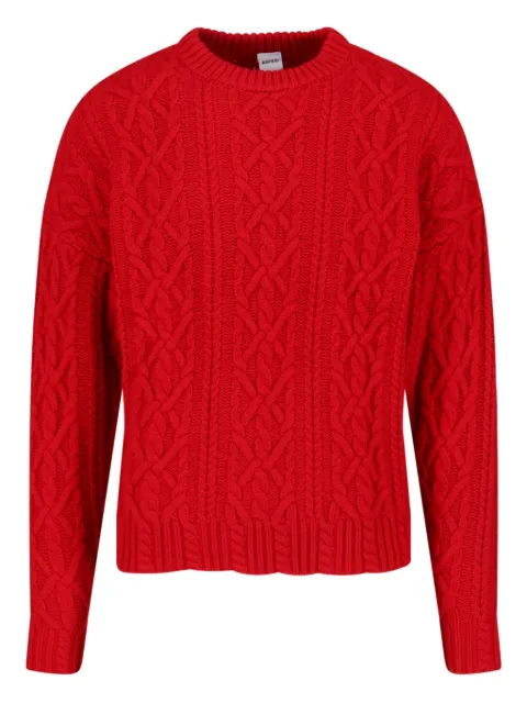 ASPESI cable-knit crew-neck sweater