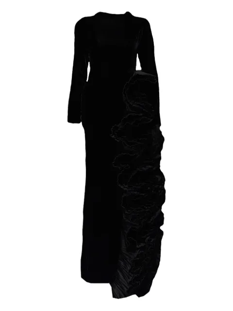 THA SEEN vestido largo con detalles florales