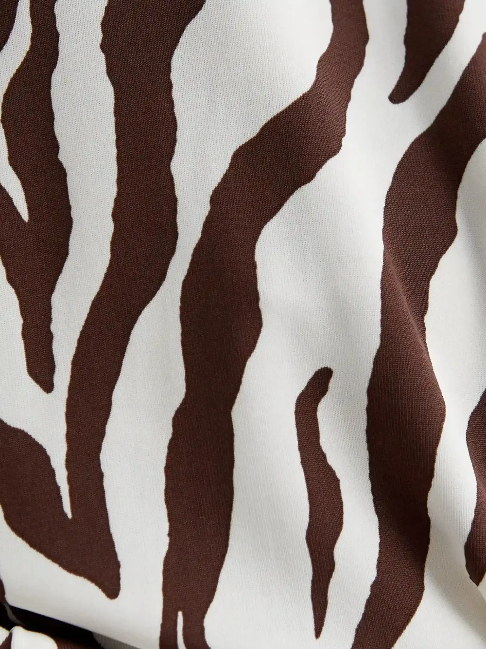 Max Mara Favore top met zebraprint Wit