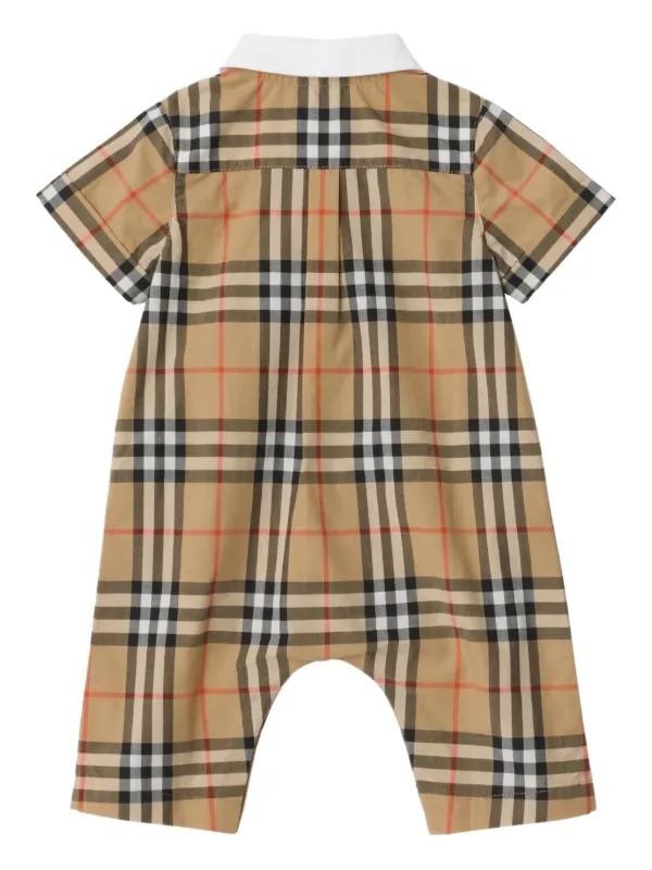BURBERRY ロンパース Burberry 美品 チェック柄ロンパース | チェック
