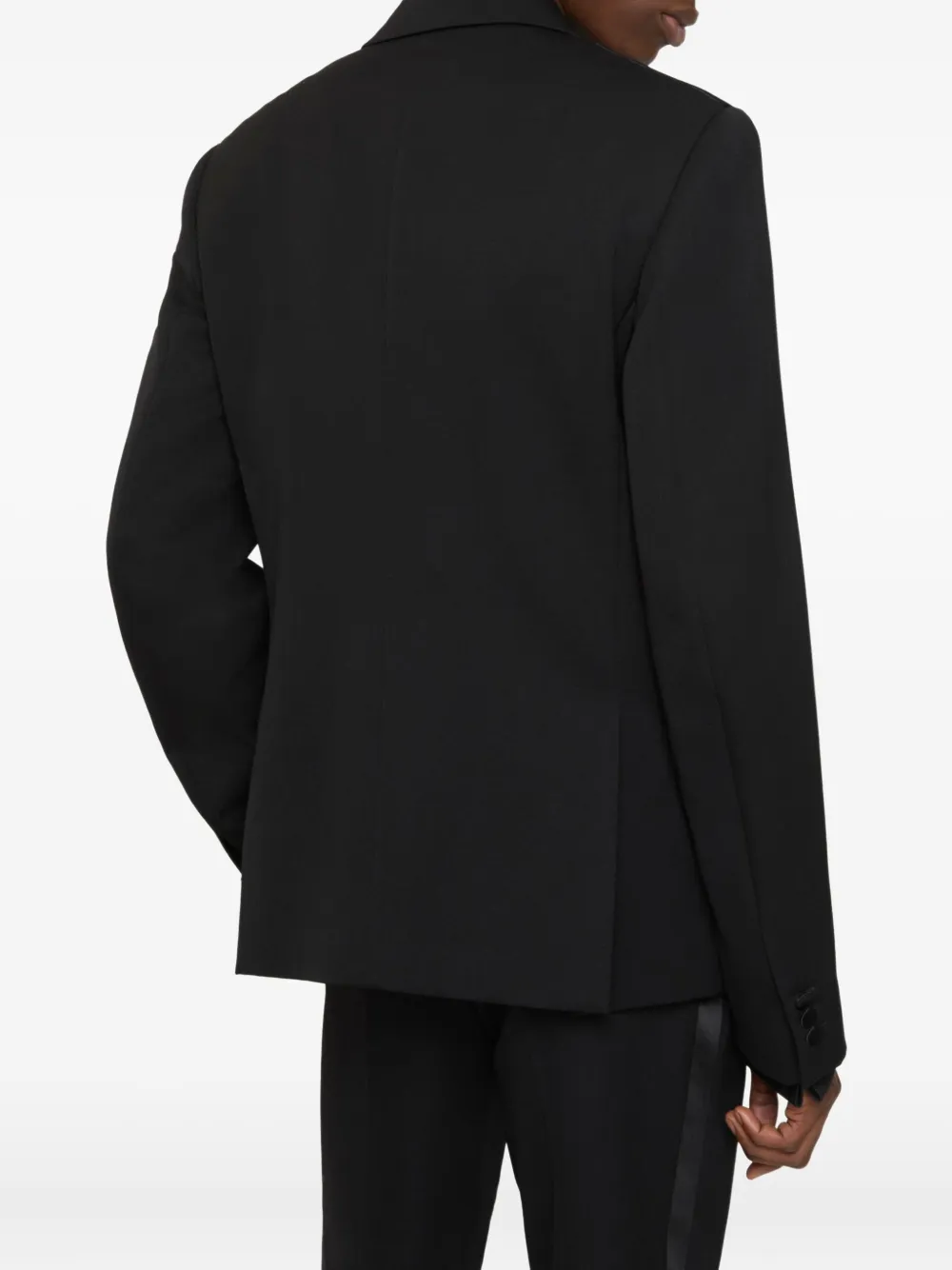 Burberry Smoking jack met puntige revers Zwart