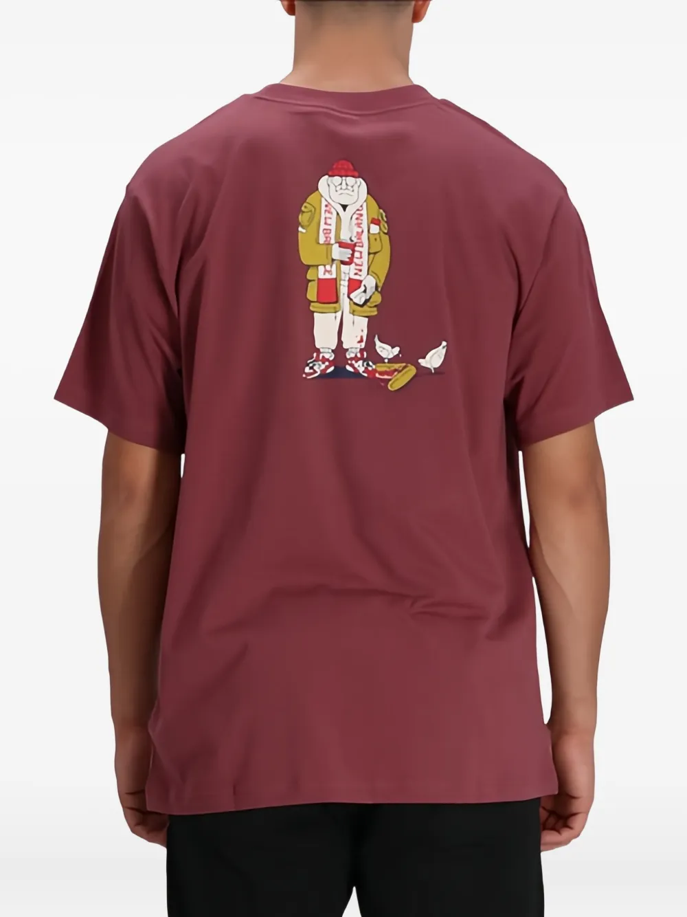 New Balance T-shirt met grafische print Rood