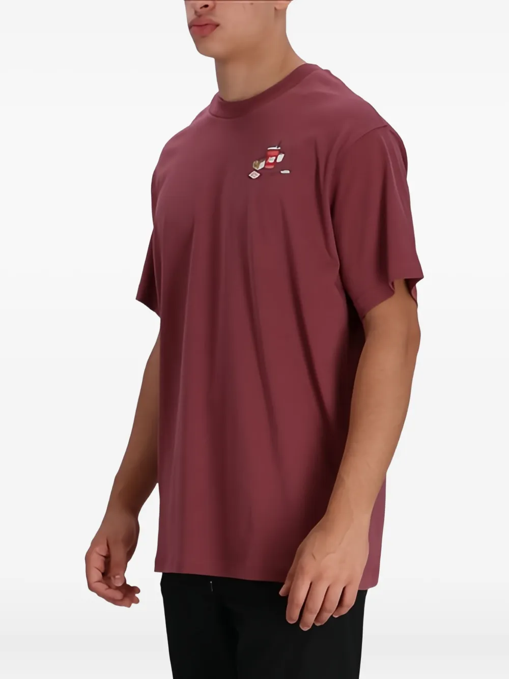 New Balance T-shirt met grafische print Rood