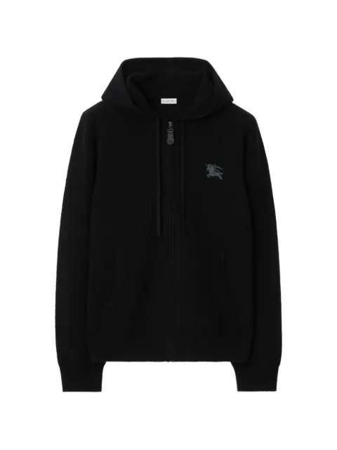 Burberry Equestrian Knight Design zip wool hoodie