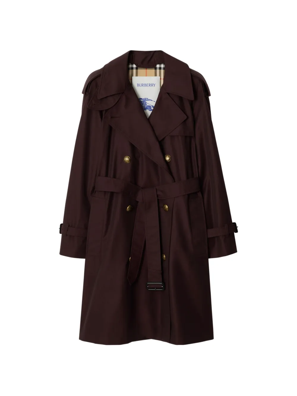 Burberry double-breasted trench coat - Marrone