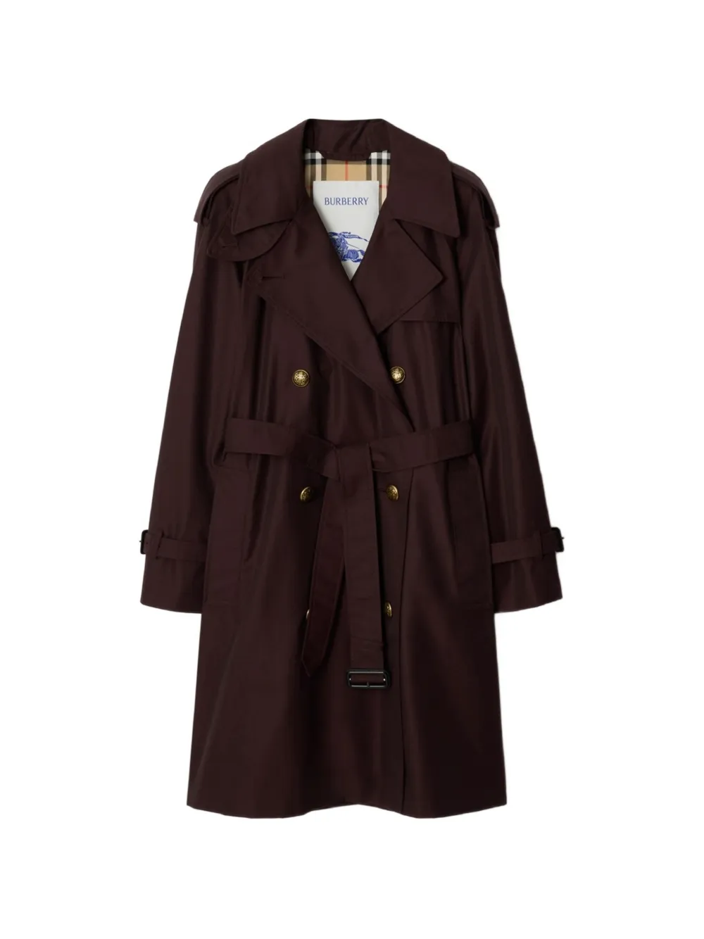 Burberry Castleford gabardine trenchcoat Bruin