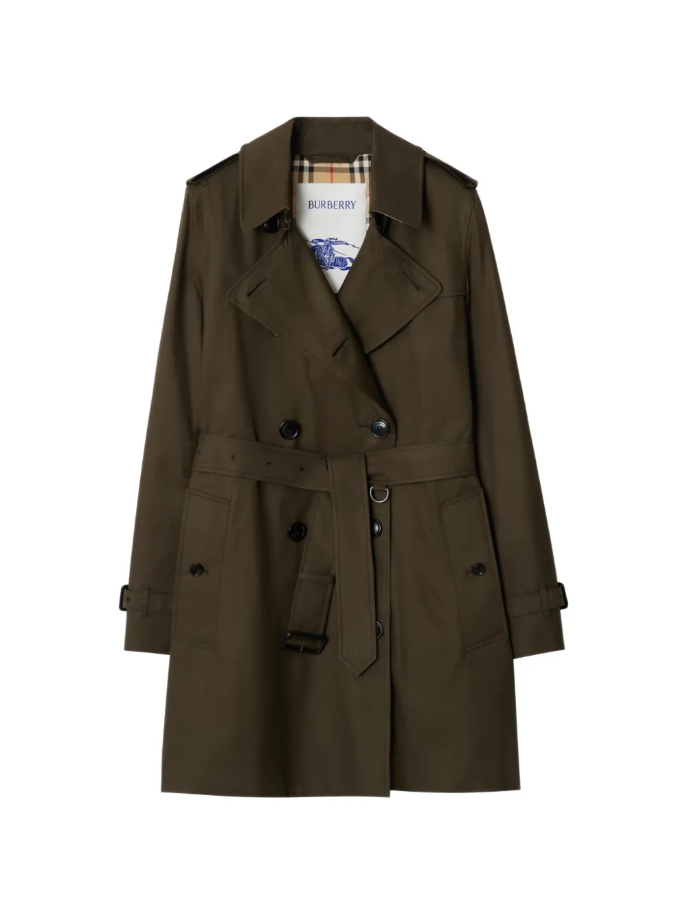Burberry double-breasted trench coat - Verde