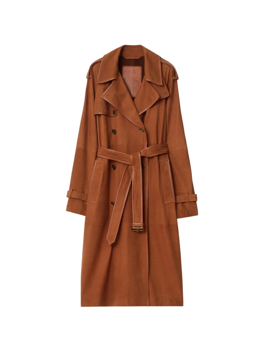 Burberry Trench in pelle scamosciata - Marrone