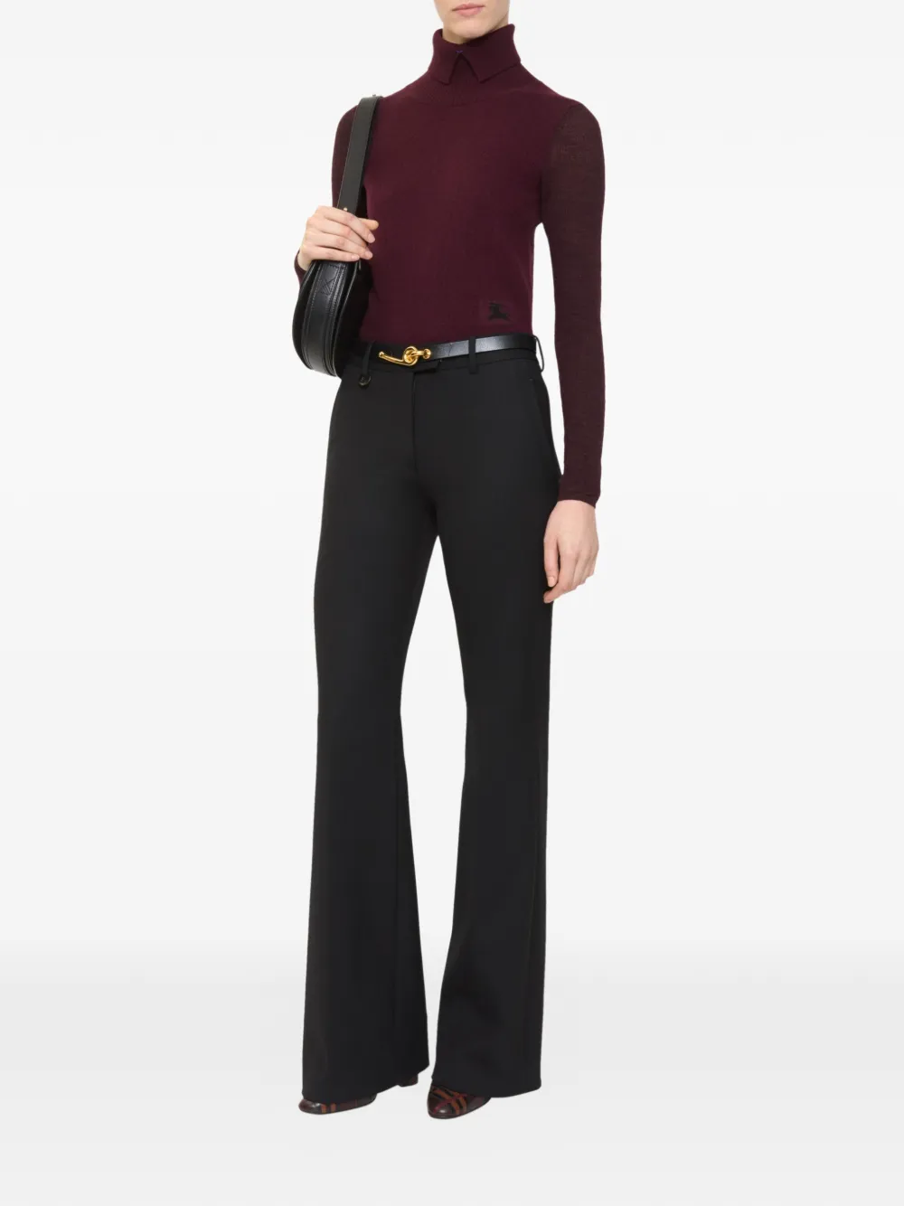 tag-detail tailored trousers