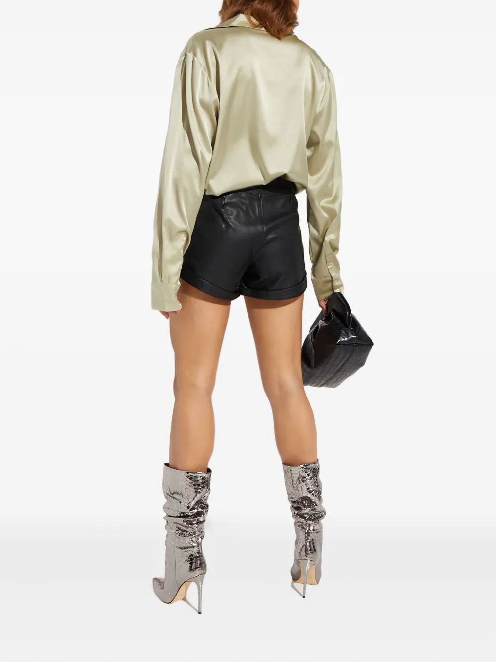 SEROYA Moss shirt met knopen Beige