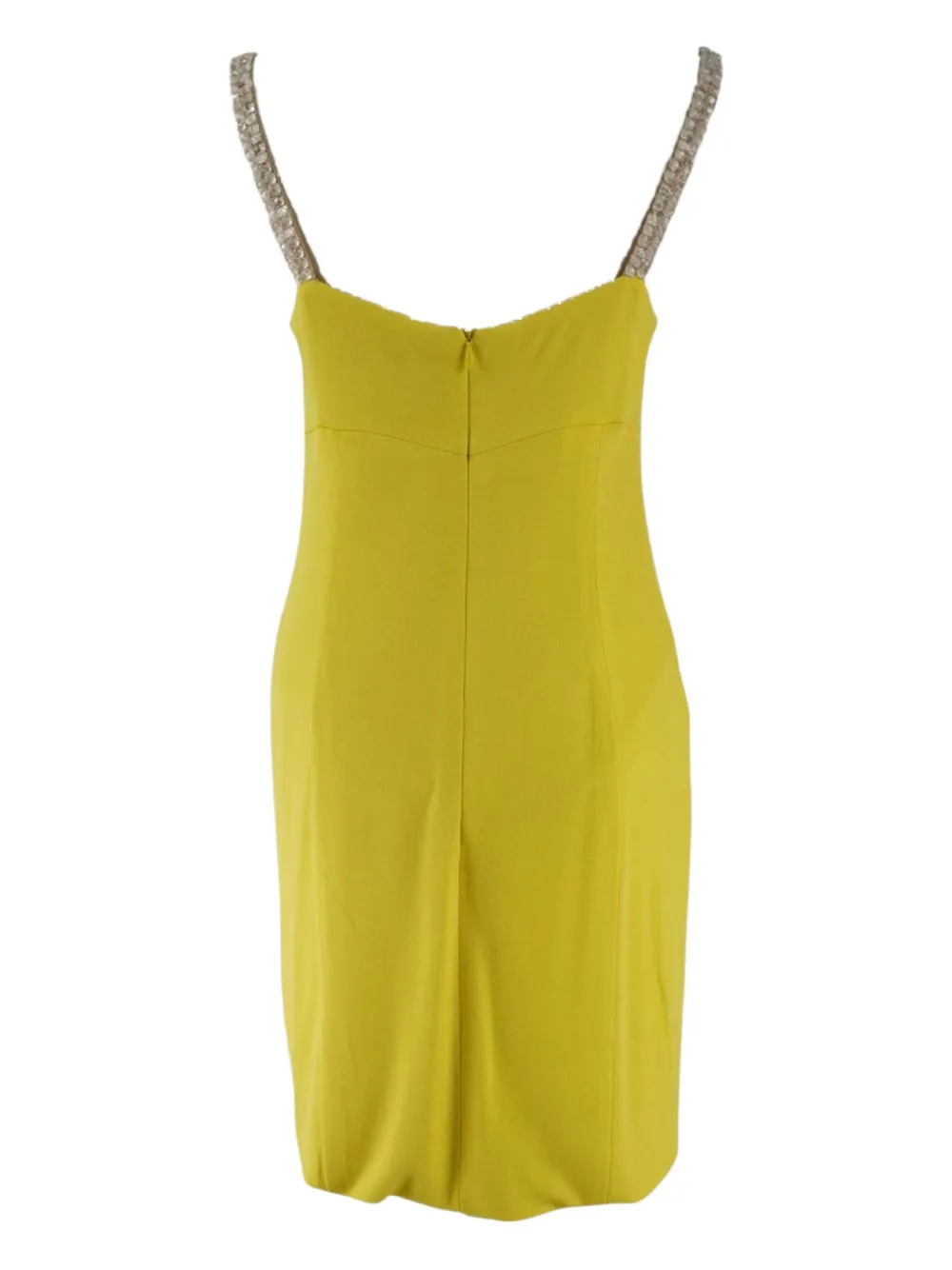 Akris crystal-embellished mini dress - Geel