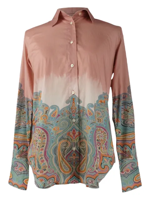 Etro Vintage camisa con estampado de cachemira
