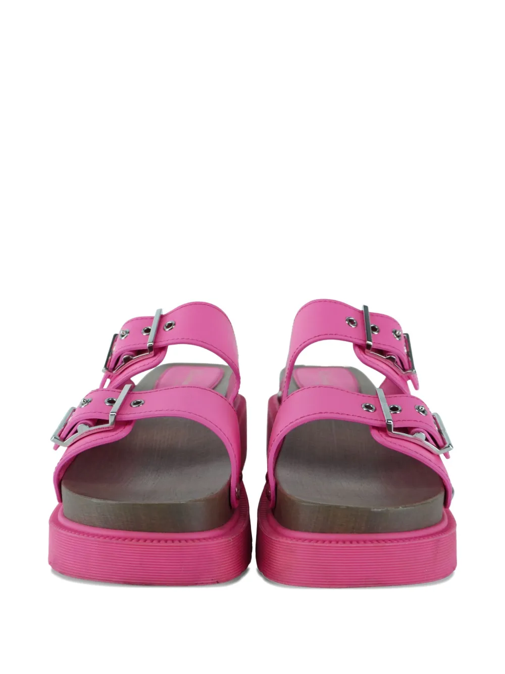 Christian Dior Pre-Owned Leren sandalen met plateauzool - Roze