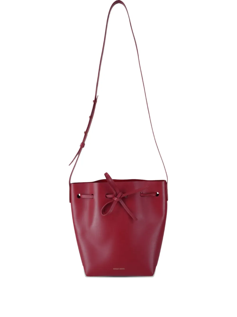 Mansur Gavriel small leather bucket bag - Rosso
