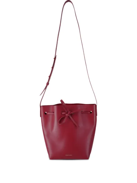 Mansur Gavriel small leather bucket bag