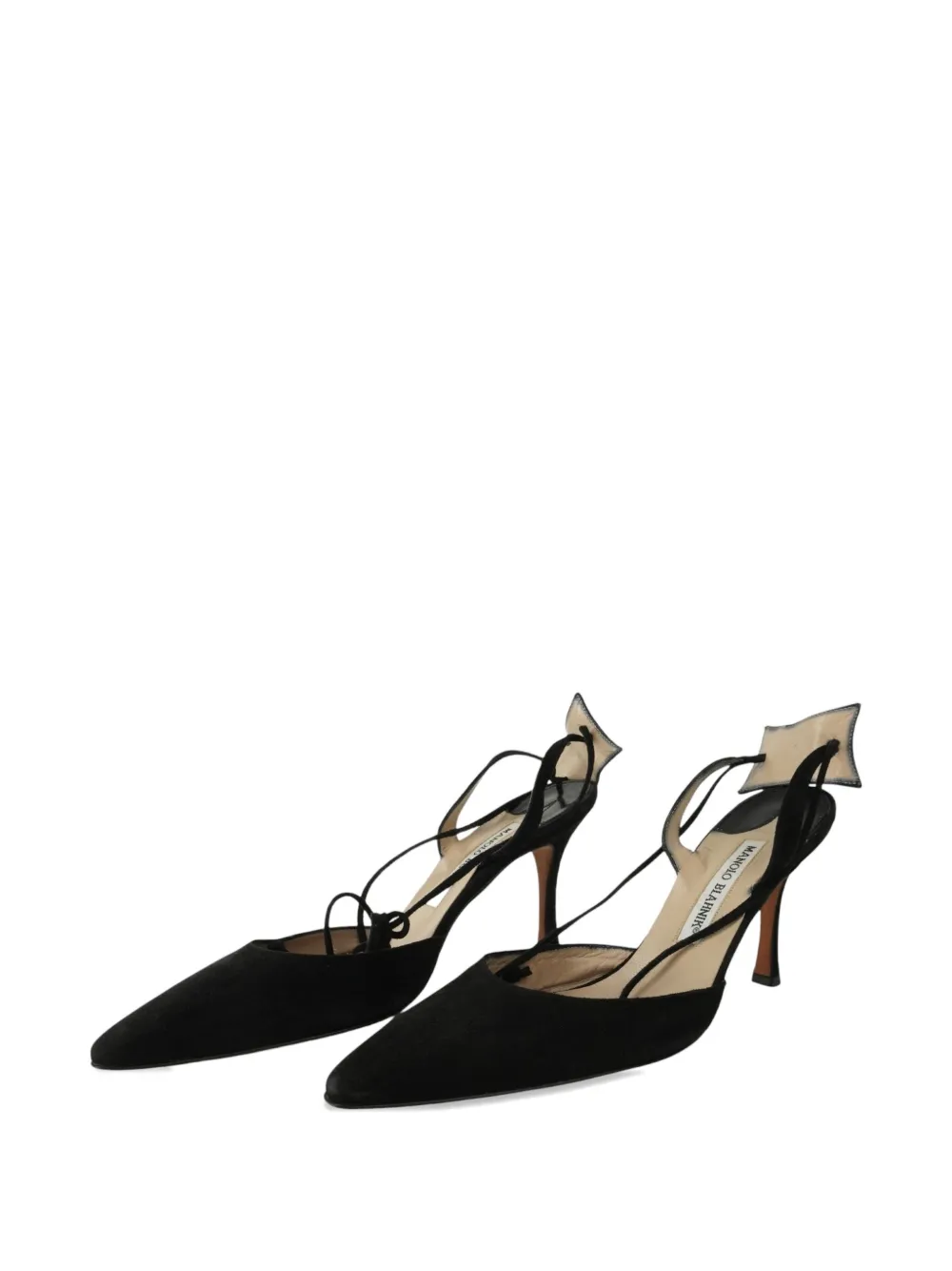 Manolo Blahnik suede heels - Zwart