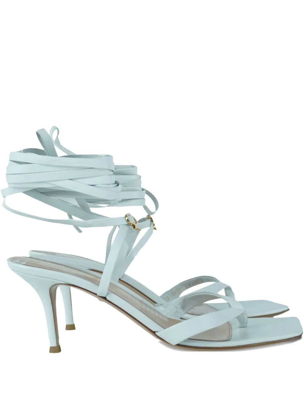 Gianvito Rossi 80mm strap heeled sandals | White | Image 1