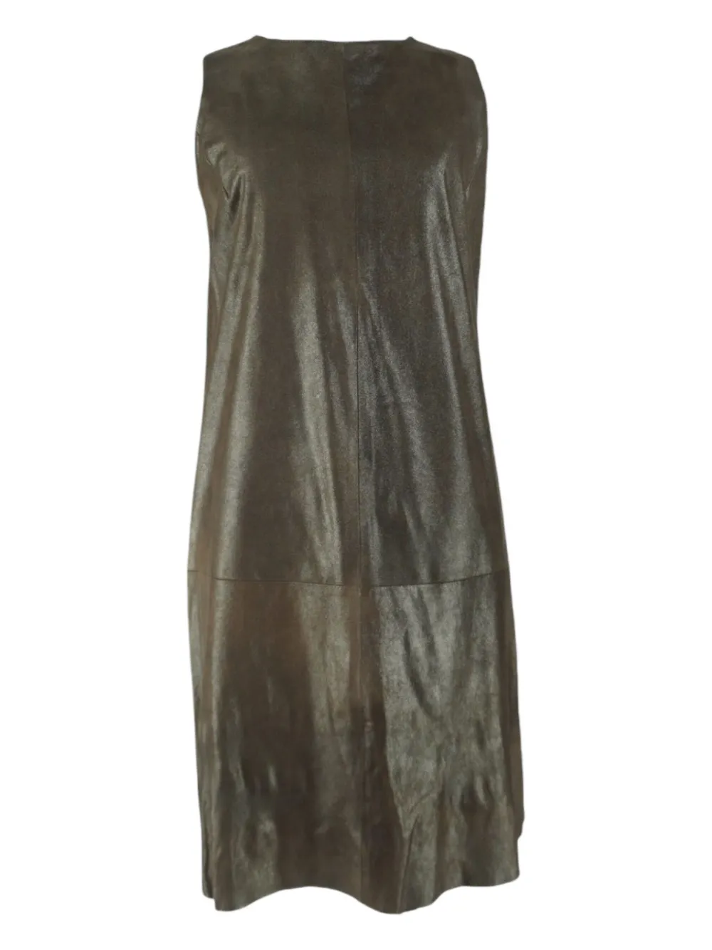 Vince leather dress - Marrone