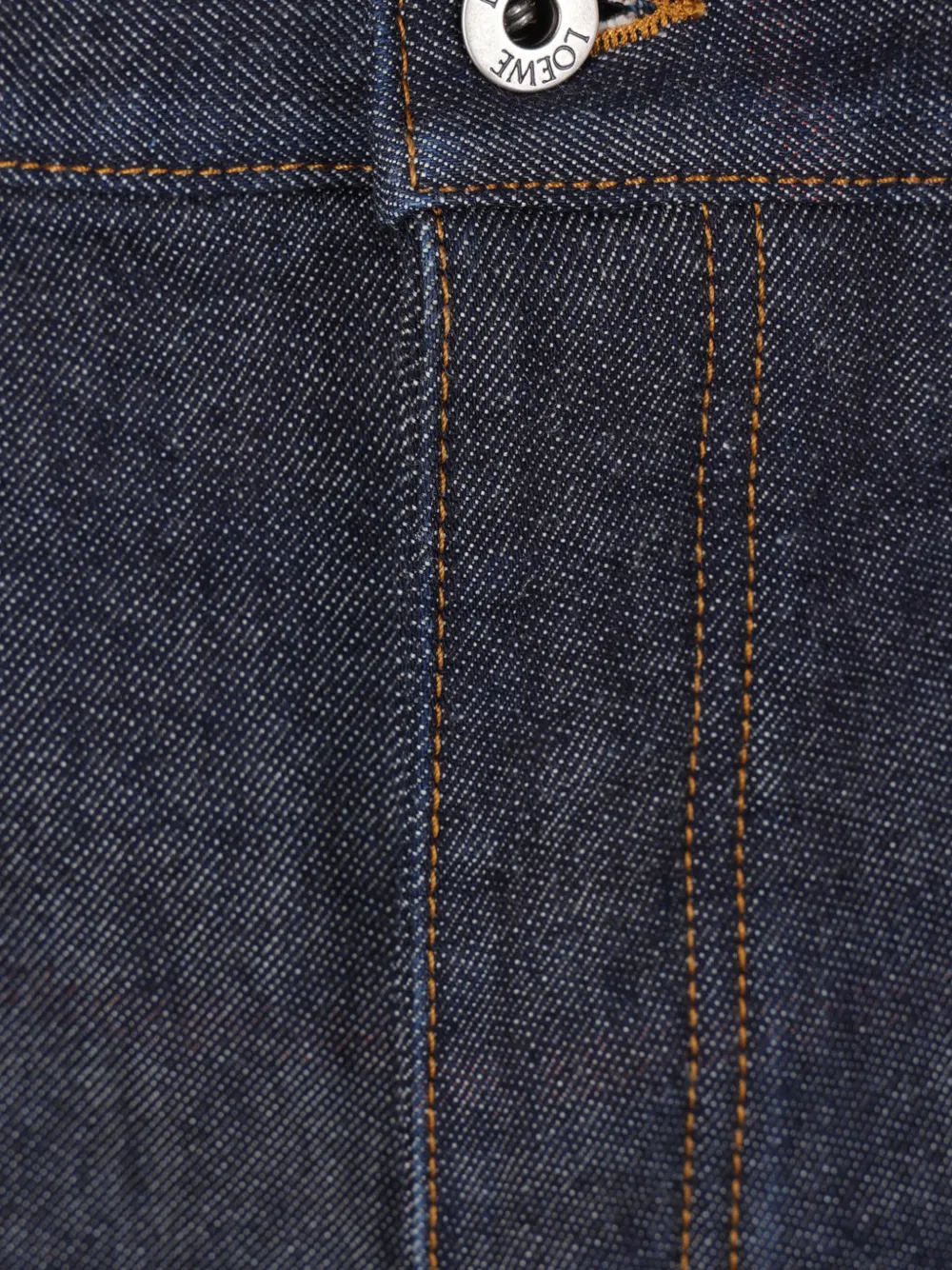  Loewe Striped-hem Cuffed Jeans - Blue 