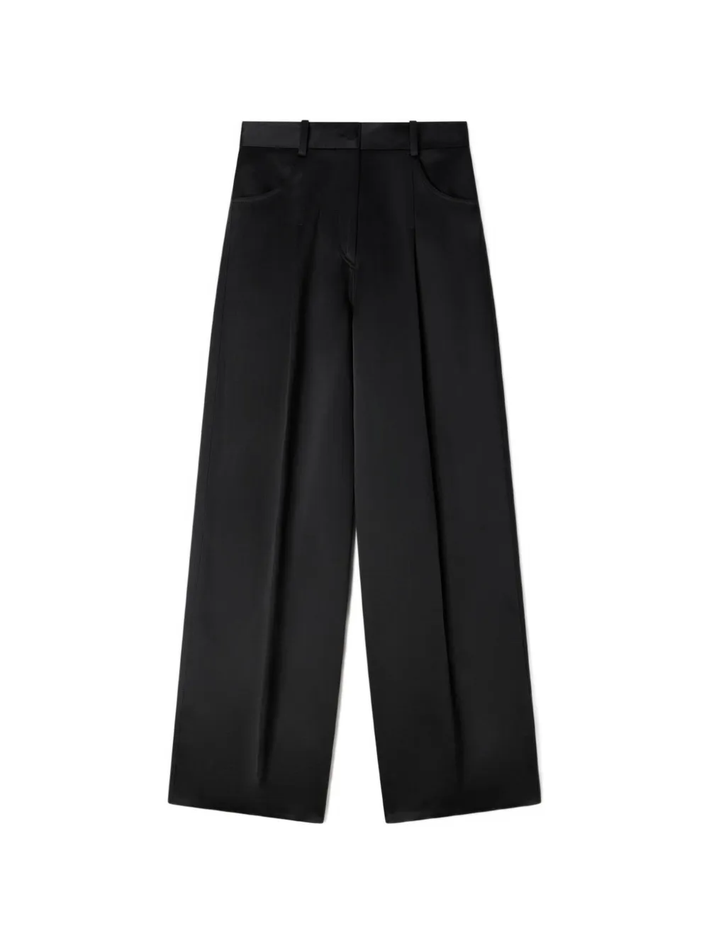 SANDRO Pantaloni in raso - Nero