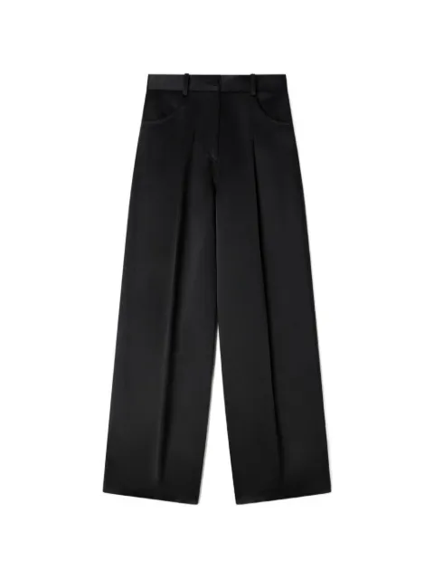 SANDRO satin-effect wide-leg trousers