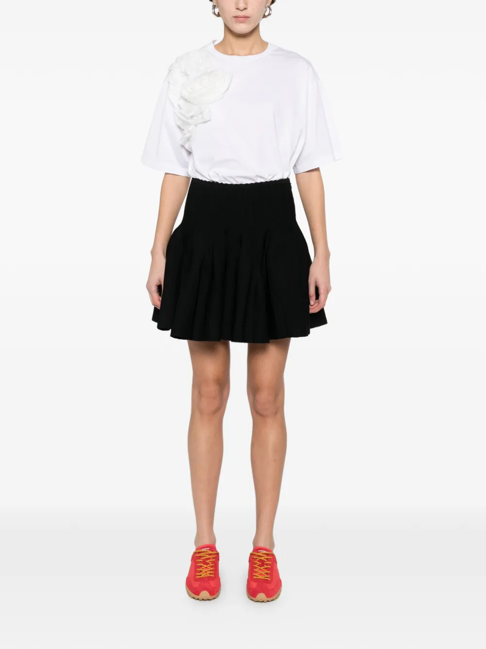  Sandro Ribbed Knitted Skirt - Black 