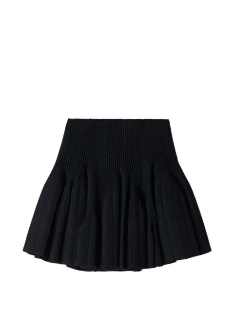 SANDRO mini knit godet skirt