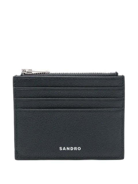 SANDRO leather cardholder