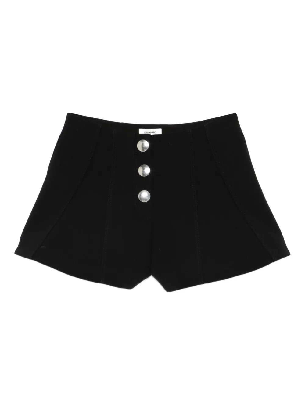SANDRO shorts con botones de presión | negro | Image 1