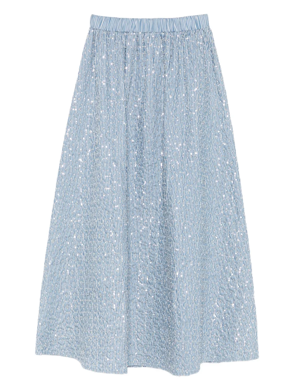 SANDRO Gonna lunga a righe - Blu