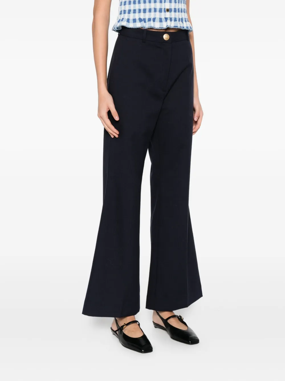  Sandro High-waiste Trousers - Blue 