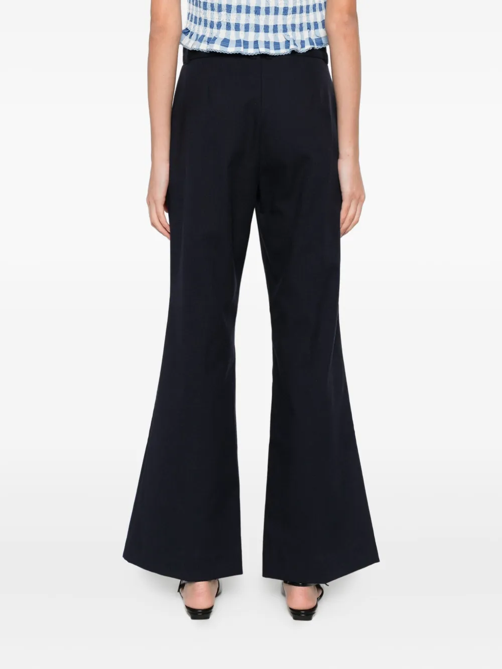 SANDRO High-waist broek Blauw