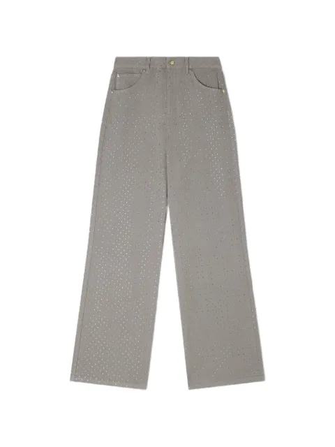 SANDRO jean court strassé à taille haute