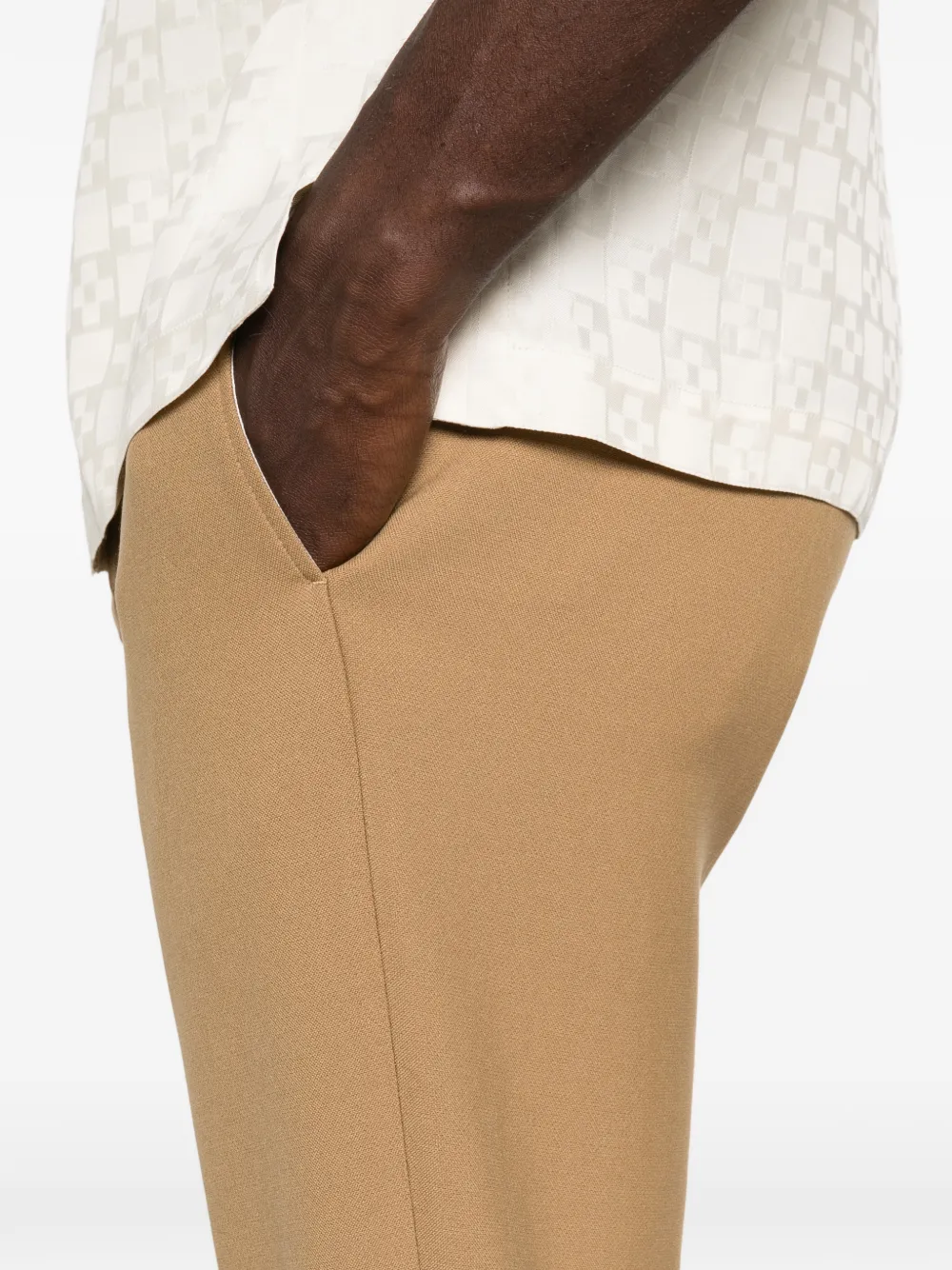 SANDRO Broek met knoopsluiting Beige