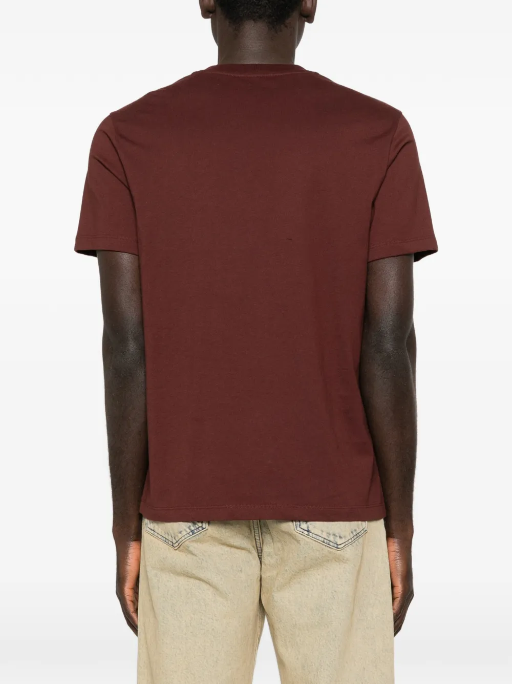 SANDRO T-shirt met bloem-detail Bruin