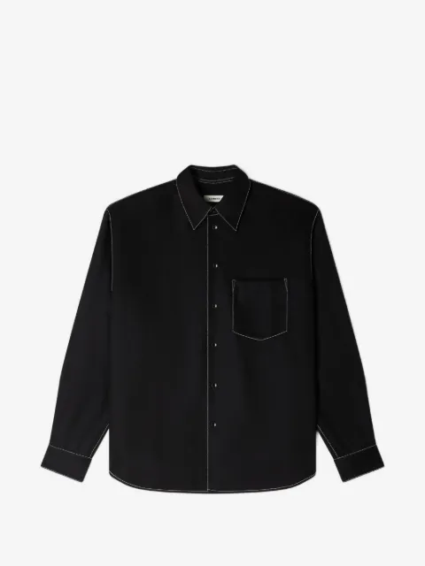 SANDRO chemise à coutures contrastantes